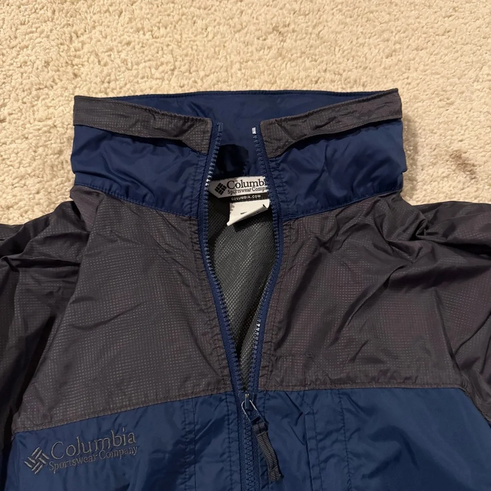 Columbia Men's Navy and Charcoal Windbreaker - Picture 7 of 8